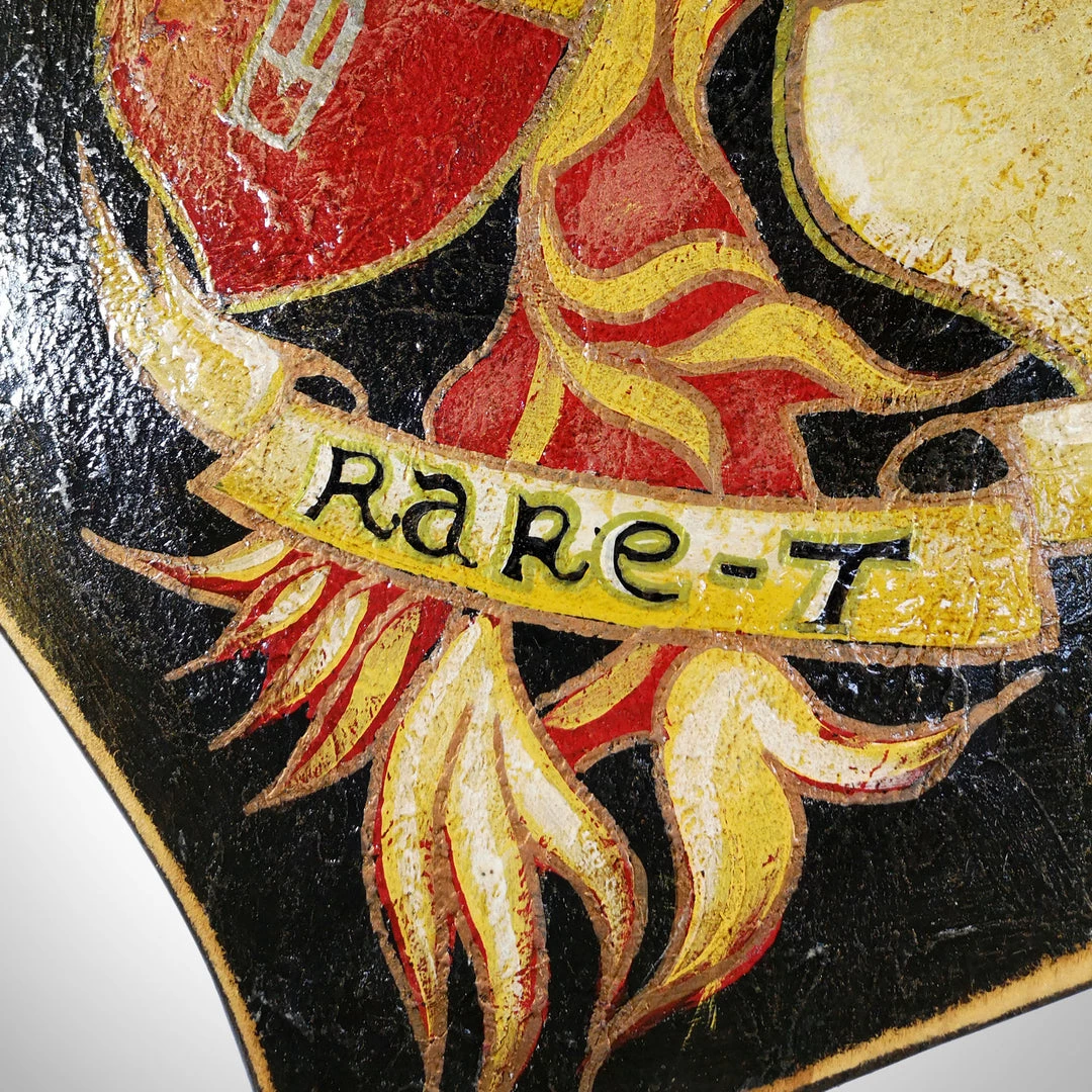 Heraldic Shield- Custom Hand-Painted Rare-T Heraldic Shield By Artist Grendel 2 Heraldic Shield- Custom Hand-Painted Rare-T Heraldic Shield By Artist Grendel