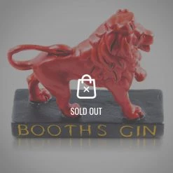 RARE-T Booth'S Gin - Red Lion Original Antique Chalkware Bar Display/Advertisement
