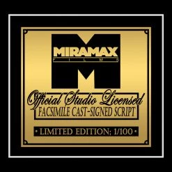 RARE-T Reservoir Dogs Script Limited Signature Edition Studio Licensed Custom Frame