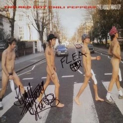 Rare-T Ready To Ship! - The Red Hot Chili Peppers The Abbey Road E.P. Limited Signature Edition Studio Licensed Gold LP Custom Frame