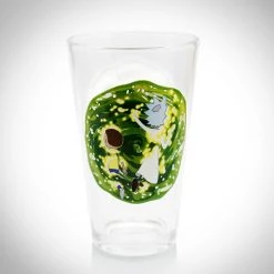 Oracle Ready To Ship! 48 Hour Shipping! Rick And Morty - Rick And Morty Portal Pint Glass