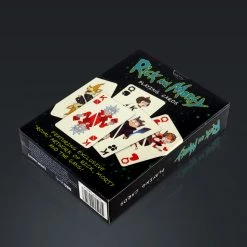 Grosnor Rick And Morty- Limited Edition Playing Cards & Elegant Wooden Display Box
