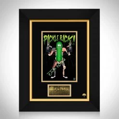 RARE-T Rick & Morty Pickle Rick Photo Limited Signature Edition Studio Licensed Custom Frame