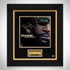 RARE-T Rick Ross - Teflon Don Limited Signature Edition Studio Licensed LP Cover Custom Frame Limited Edition Frames