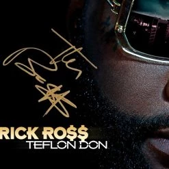 RARE-T Limited Edition Frames Rick Ross Teflon Don Platinum LP Limited Signature Edition Studio Licensed Custom Frame