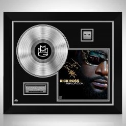 RARE-T Limited Edition Frames Rick Ross Teflon Don Platinum LP Limited Signature Edition Studio Licensed Custom Frame