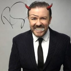 RARE-T Limited Edition Frames Ricky Gervais Limited Signature Edition Studio Licensed Photo Custom Frame