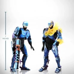 Grosnor Collectible Statues Robocop Vs Terminator- Flamethrower & Damaged Set Of 2 Limited Edition Articulated Robocop Statues