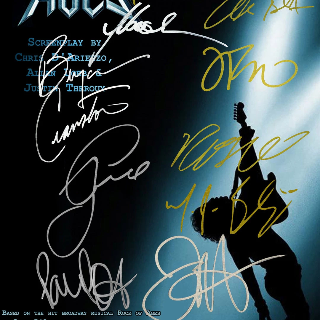 RARE-T Rock Of Ages Script Limited Signature Edition Studio Licensed Custom Frame Limited Edition Frames 5 RARE-T Rock Of Ages Script Limited Signature Edition Studio Licensed Custom Frame Limited Edition Frames