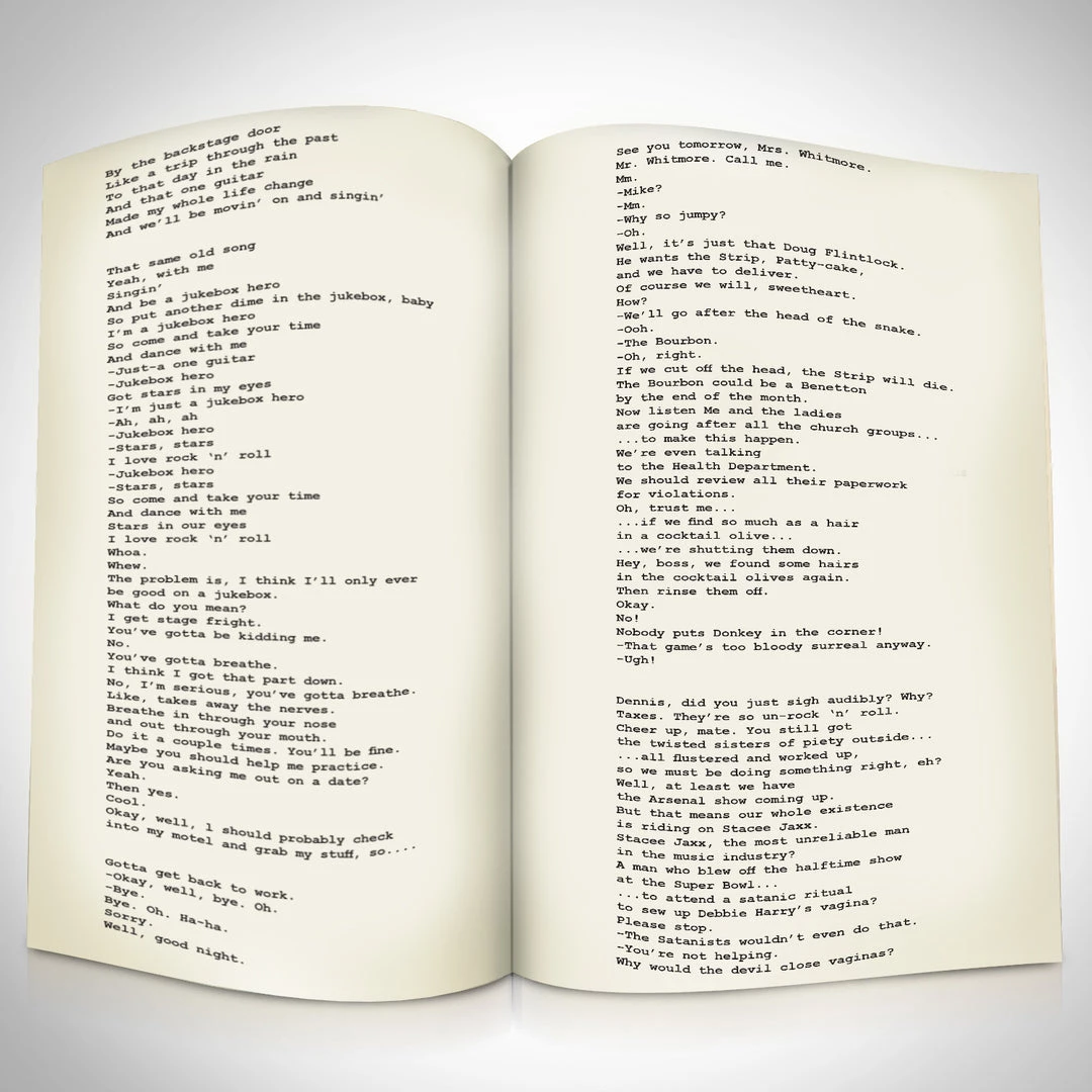 RARE-T Rock Of Ages Script Limited Signature Edition Studio Licensed Custom Frame Limited Edition Frames 3 RARE-T Rock Of Ages Script Limited Signature Edition Studio Licensed Custom Frame Limited Edition Frames