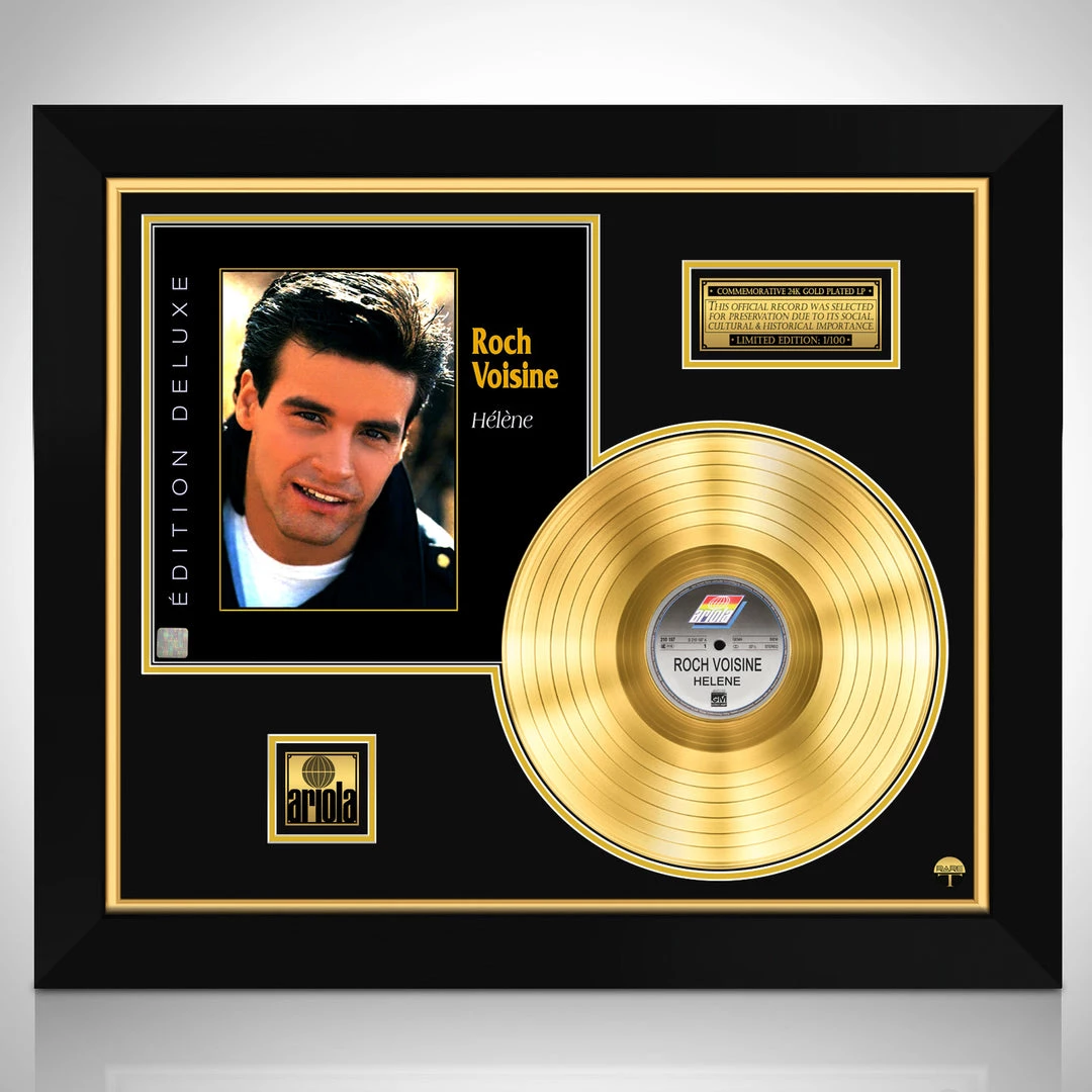 RARE-T Roch Voisine - H??l??ne Gold LP Limited Collector Edition Studio Licensed Custom Frame Limited Edition Frames 1 RARE-T Roch Voisine - H??l??ne Gold LP Limited Collector Edition Studio Licensed Custom Frame Limited Edition Frames
