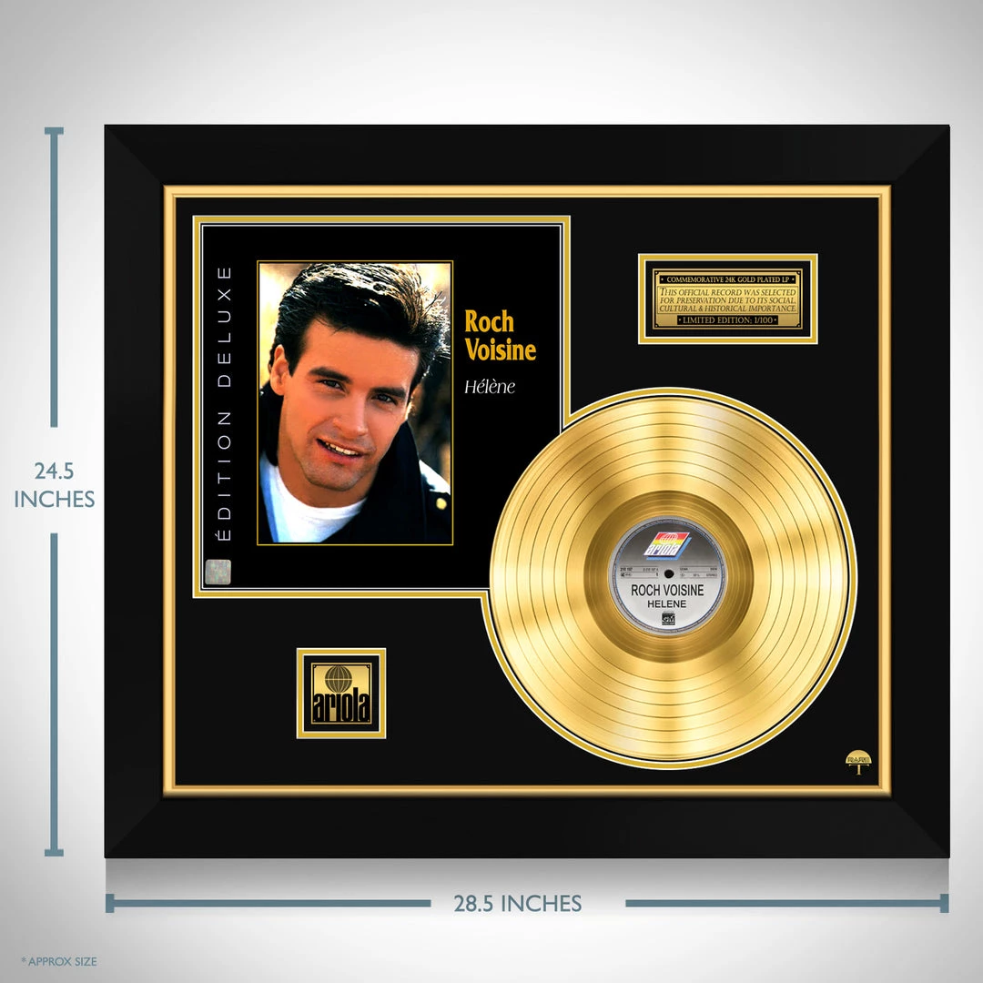 RARE-T Roch Voisine - H??l??ne Gold LP Limited Collector Edition Studio Licensed Custom Frame Limited Edition Frames 7 RARE-T Roch Voisine - H??l??ne Gold LP Limited Collector Edition Studio Licensed Custom Frame Limited Edition Frames