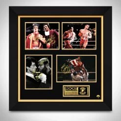 RARE-T Rocky Set Of 4 Photos Limited Signature Edition Studio Licensed Custom Frame Sports Memorabilia