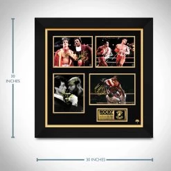 RARE-T Rocky Set Of 4 Photos Limited Signature Edition Studio Licensed Custom Frame Sports Memorabilia