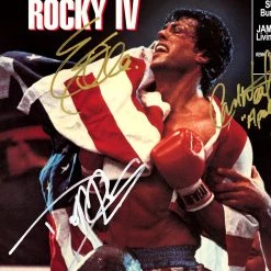 RARE-T Rocky IV Movie Soundtrack Limited Signature Edition Studio Licensed Platinum LP Custom Frame Sports Memorabilia
