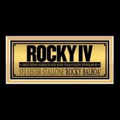 RARE-T Rocky IV Photo Limited Signature Edition Studio Licensed Custom Frame Sports Memorabilia