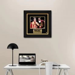 RARE-T Rocky I 1976 Rocky Vs Apollo Creed Photo Limited Signature Edition Studio Licensed Custom Frame Sports Memorabilia