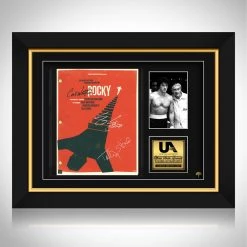 RARE-T Rocky Script Limited Signature Edition Studio Licensed Custom Frame Sports Memorabilia