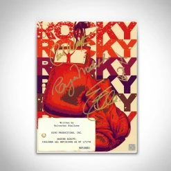 RARE-T Rocky Movie Script Limited Signature Edition Studio Licensed Custom Frame
