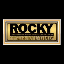 RARE-T Sports Memorabilia Rocky Fist In The Air Photo Limited Signature Edition Studio Licensed Custom Frame