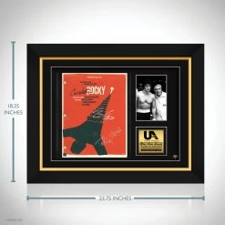 RARE-T Rocky Script Limited Signature Edition Studio Licensed Custom Frame Sports Memorabilia