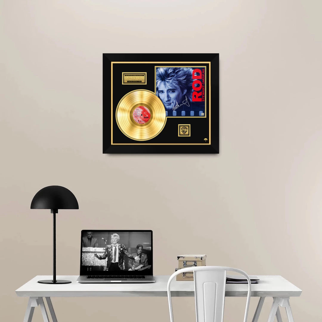 Rare-T Limited Edition Frames Rod Stewart Camouflage Limited Signature Edition Studio Licensed Gold LP Custom Frame 6 Rare-T Limited Edition Frames Rod Stewart Camouflage Limited Signature Edition Studio Licensed Gold LP Custom Frame