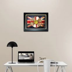 Rare-T The Rolling Stones 'Sticky Fingers' Limited Edition Studio Licensed Laser Cut Gold Lp Custom Frame