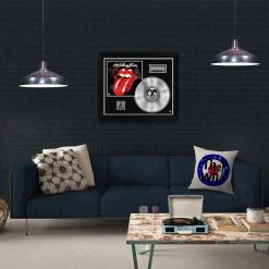 RARE-T The Rolling Stones Classic Tongue Platinum LP Limited Signature Edition Studio Licensed Custom Frame Limited Edition Frames