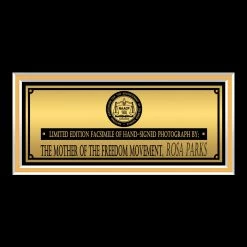 RARE-T Ready To Ship! - Rosa Parks Mother Of Freedom Movement Memorial Photo Limited Signature Edition Licensed Custom Frame 9 RARE-T Ready To Ship! - Rosa Parks Mother Of Freedom Movement Memorial Photo Limited Signature Edition Licensed Custom Frame