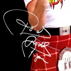 RARE-T Sports Memorabilia Rowdy Roddy Piper Memorial WWF Photo Limited Signature Edition Licensed Custom Frame