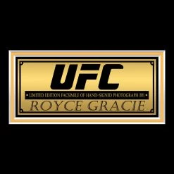 RARE-T Royce Gracie UFC Photo Limited Signature Edition Licensed Custom Frame Limited Edition Frames