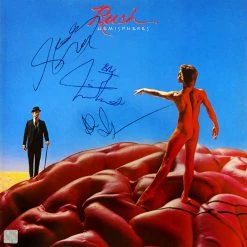 RARE-T Limited Edition Frames Rush Hemispheres Neil Peart Gold LP Limited Signature Edition Studio Licensed Custom Frame