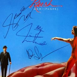 RARE-T Limited Edition Frames Rush Hemispheres Neil Peart Gold LP Limited Signature Edition Studio Licensed Custom Frame