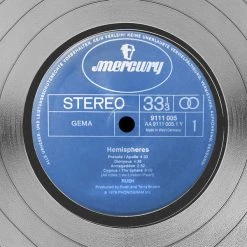 RARE-T Rush Hemispheres Neil Peart Platinum LP Limited Signature Edition Studio Licensed Custom Frame 12 RARE-T Rush Hemispheres Neil Peart Platinum LP Limited Signature Edition Studio Licensed Custom Frame