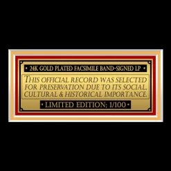RARE-T Limited Edition Frames Sammy Hagar Three Lock Box Gold LP Limited Signature Edition Studio Licensed Custom Frame