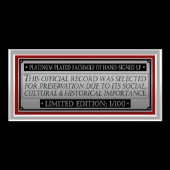 RARE-T Sammy Hagar Three Lock Box Platinum LP Limited Signature Edition Studio Licensed Custom Frame Limited Edition Frames