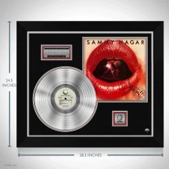 RARE-T Sammy Hagar Three Lock Box Platinum LP Limited Signature Edition Studio Licensed Custom Frame Limited Edition Frames