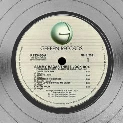 RARE-T Sammy Hagar Three Lock Box Platinum LP Limited Signature Edition Studio Licensed Custom Frame Limited Edition Frames
