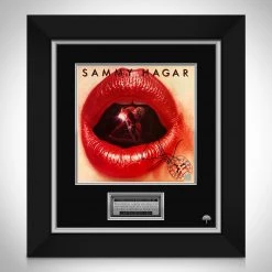 RARE-T Sammy Hagar Three Lock Box Limited Signature Edition Studio Licensed LP Cover Custom Frame