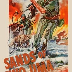 RARE-T Sands Of Iwo Jima Transcript Limited Signature Edition Studio Licensed Custom Frame
