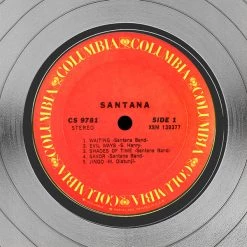 RARE-T Limited Edition Frames Santana Platinum LP Limited Signature Edition Studio Licensed Custom Frame