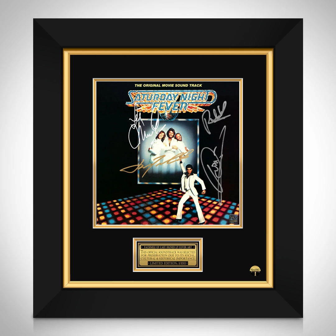 RARE-T Saturday Night Fever - Original Movie Soundtrack LP Cover Limited Signature Edition Studio Licensed Custom Frame 1 RARE-T Saturday Night Fever - Original Movie Soundtrack LP Cover Limited Signature Edition Studio Licensed Custom Frame