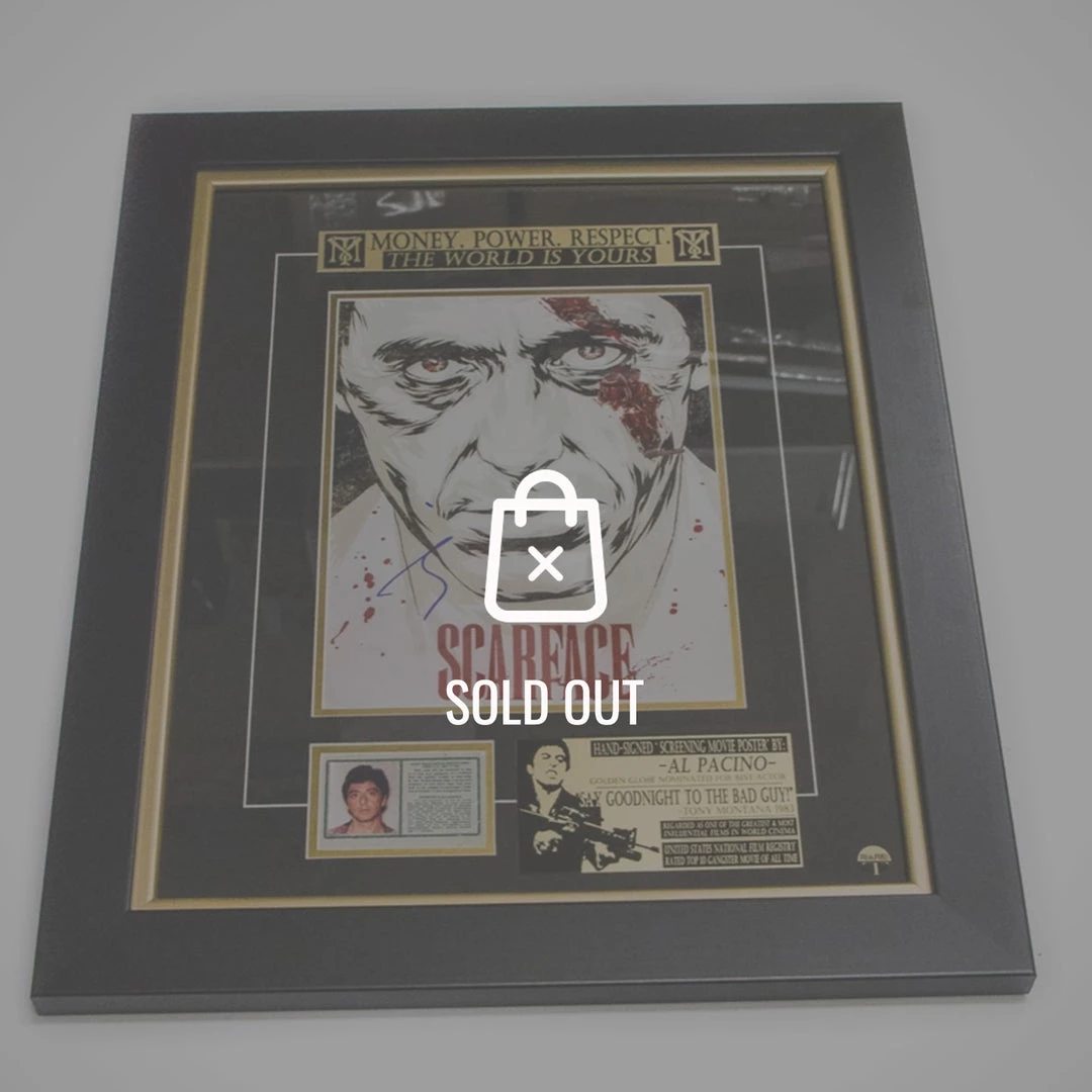 APW Scarface Hand-Signed By Al Pacino Rare-T Exclusive Custom Frame 1 APW Scarface Hand-Signed By Al Pacino Rare-T Exclusive Custom Frame
