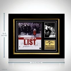 G.R.O. Schindler's List- Limited Signature Edition Studio Licensed Script Custom Frame