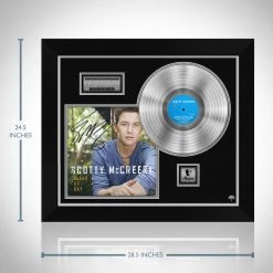 RARE-T Scotty McCreery - Clear As Day Limited Signature Edition Studio Licensed Platinum LP Custom Frame Limited Edition Frames