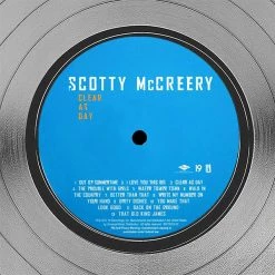RARE-T Scotty McCreery - Clear As Day Limited Signature Edition Studio Licensed Platinum LP Custom Frame Limited Edition Frames