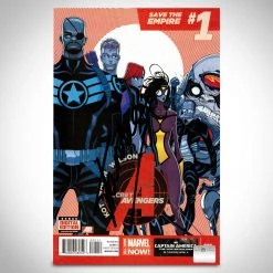 RARE-T Signed Comic Memorabilia Marvel Secret Avengers (2014) - #1 Hand-Signed Comic Book By Stan Lee Custom Frame