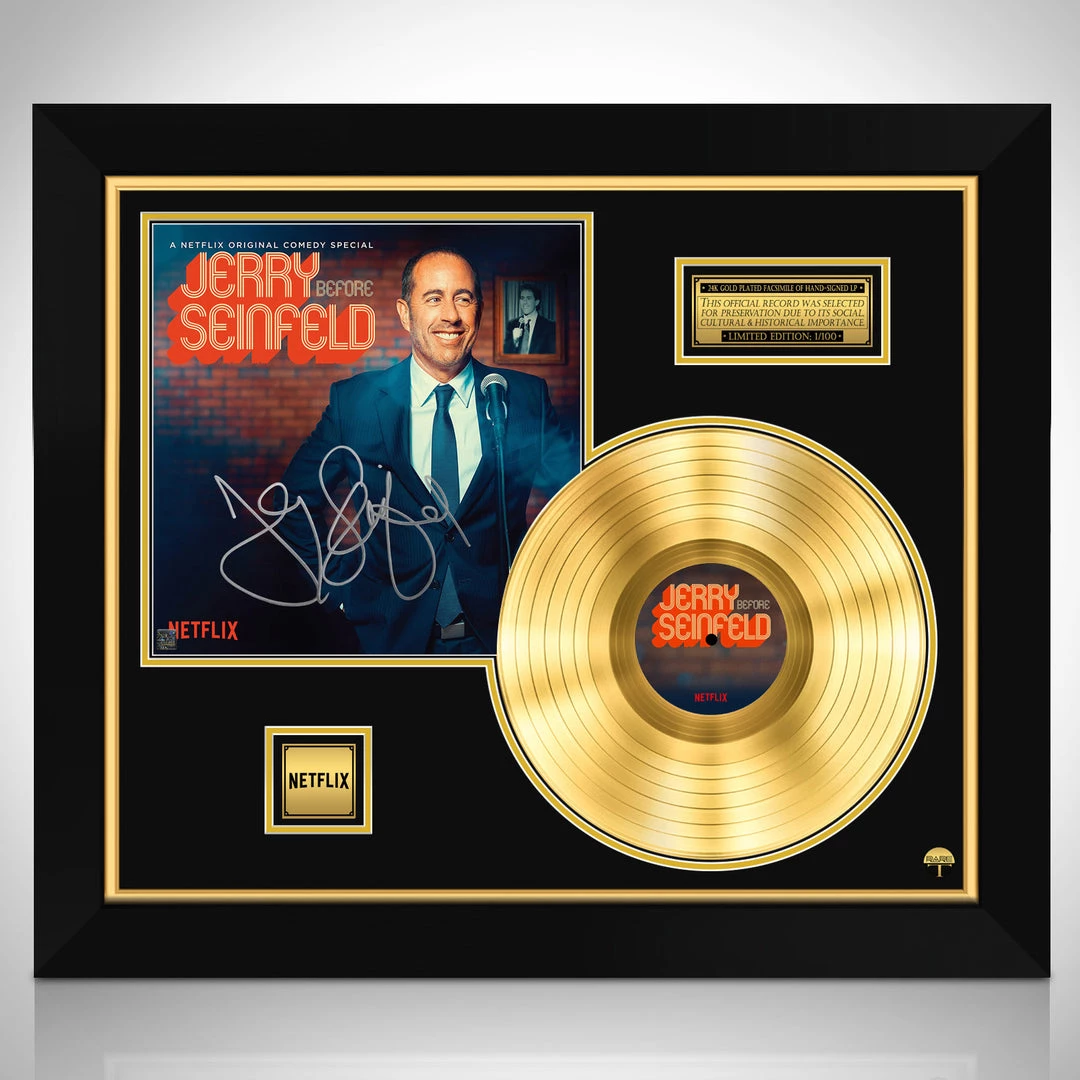 RARE-T Jerry Seinfeld - Jerry Before Seinfeld Gold LP Limited Signature Edition Studio Licensed Custom Frame Limited Edition Frames 1 RARE-T Jerry Seinfeld - Jerry Before Seinfeld Gold LP Limited Signature Edition Studio Licensed Custom Frame Limited Edition Frames