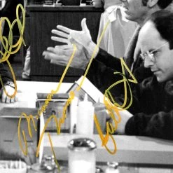 RARE-T Seinfeld Monk's Café Restaurant Booth Photo Limited Signature Edition Studio Licensed Custom Frame
