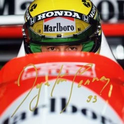 RARE-T Sports Memorabilia Ayrton Senna Photo Formula 1 Limited Signature Edition Licensed Custom Frame